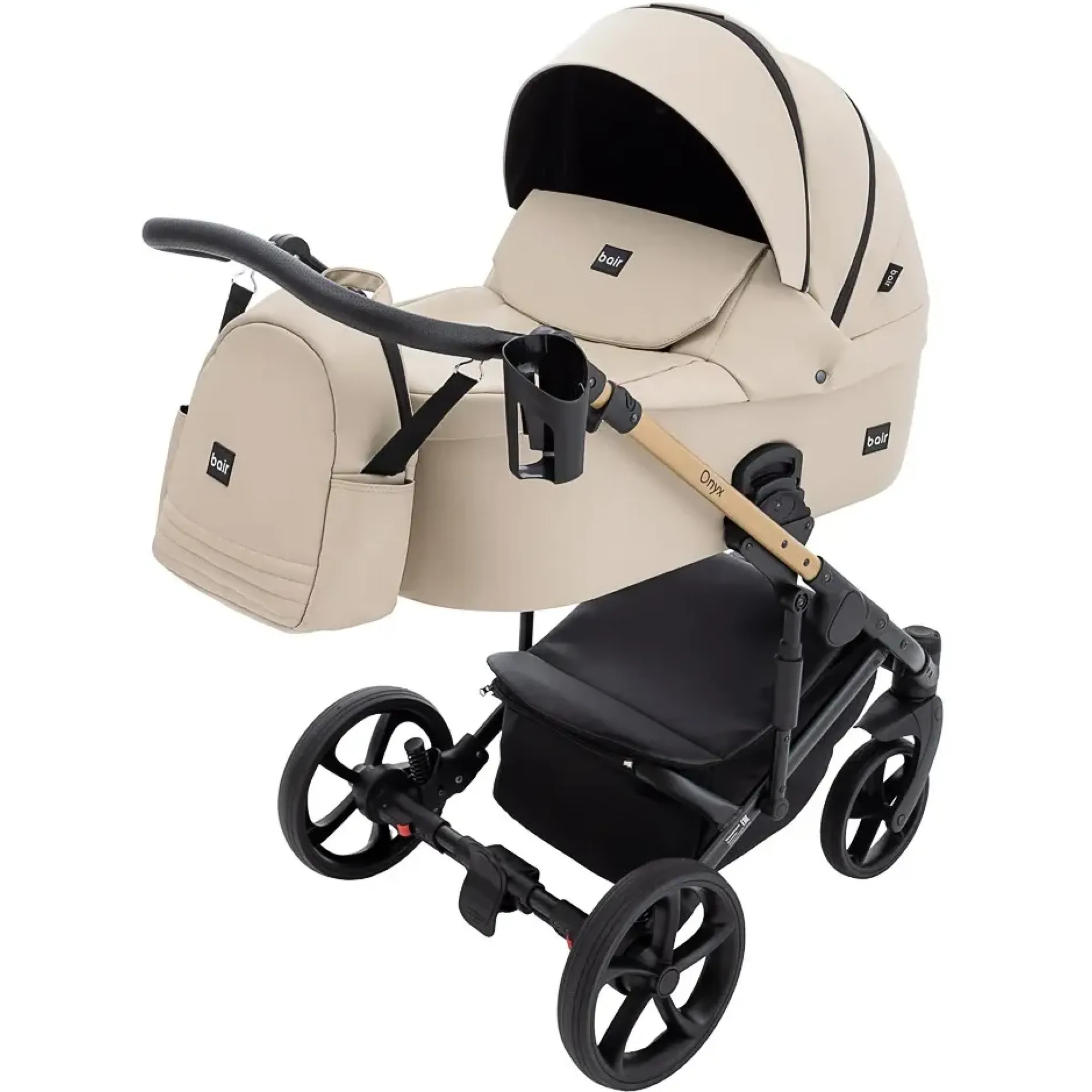 Коляска 2 в 1 Bair Onyx ECO OE-41 бежевий