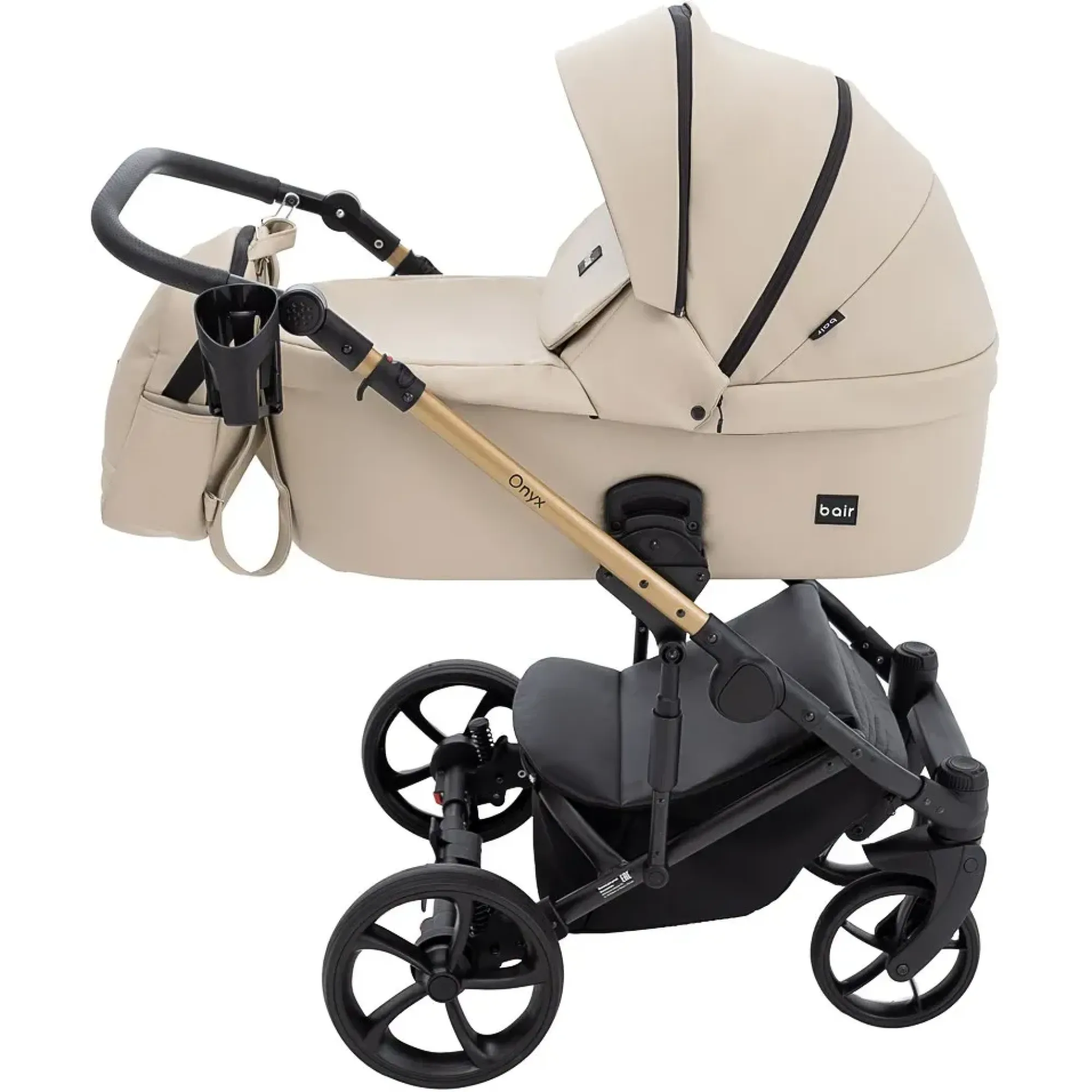 Коляска 2 в 1 Bair Onyx ECO OE-41 бежевий