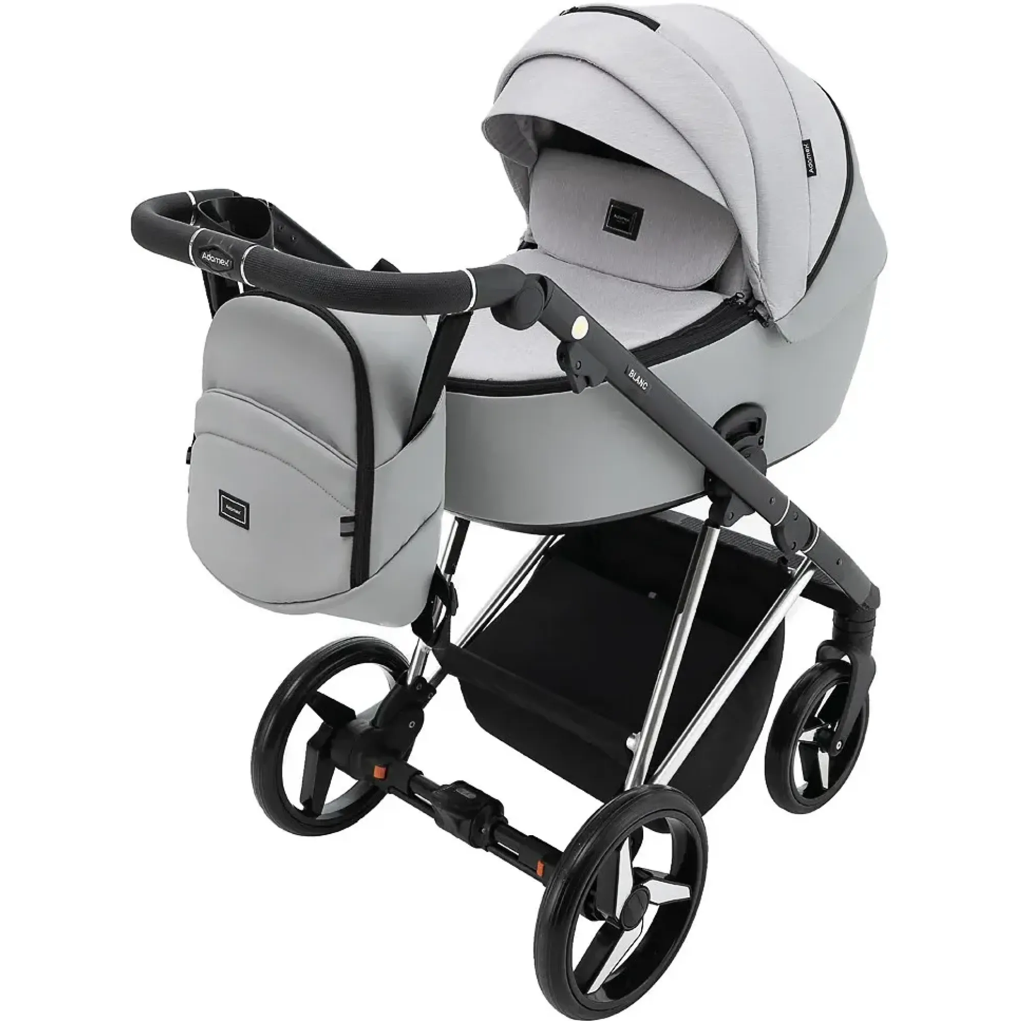 Коляска 2 в 1 Adamex Blanc Special Edidion PS-723/K світло-сірий