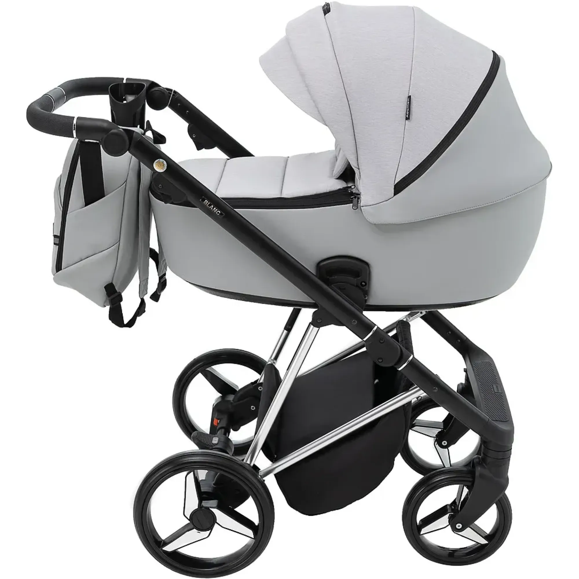 Коляска 2 в 1 Adamex Blanc Special Edidion PS-723/K світло-сірий
