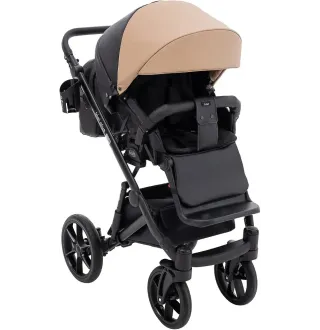 Коляска 2 в 1 Bair Kiwi Plus ECO BKP-18/15 капучино / чорний