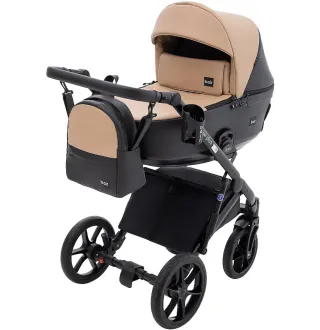 Коляска 2 в 1 Bair Kiwi Plus ECO BKP-18/15 капучино / чорний