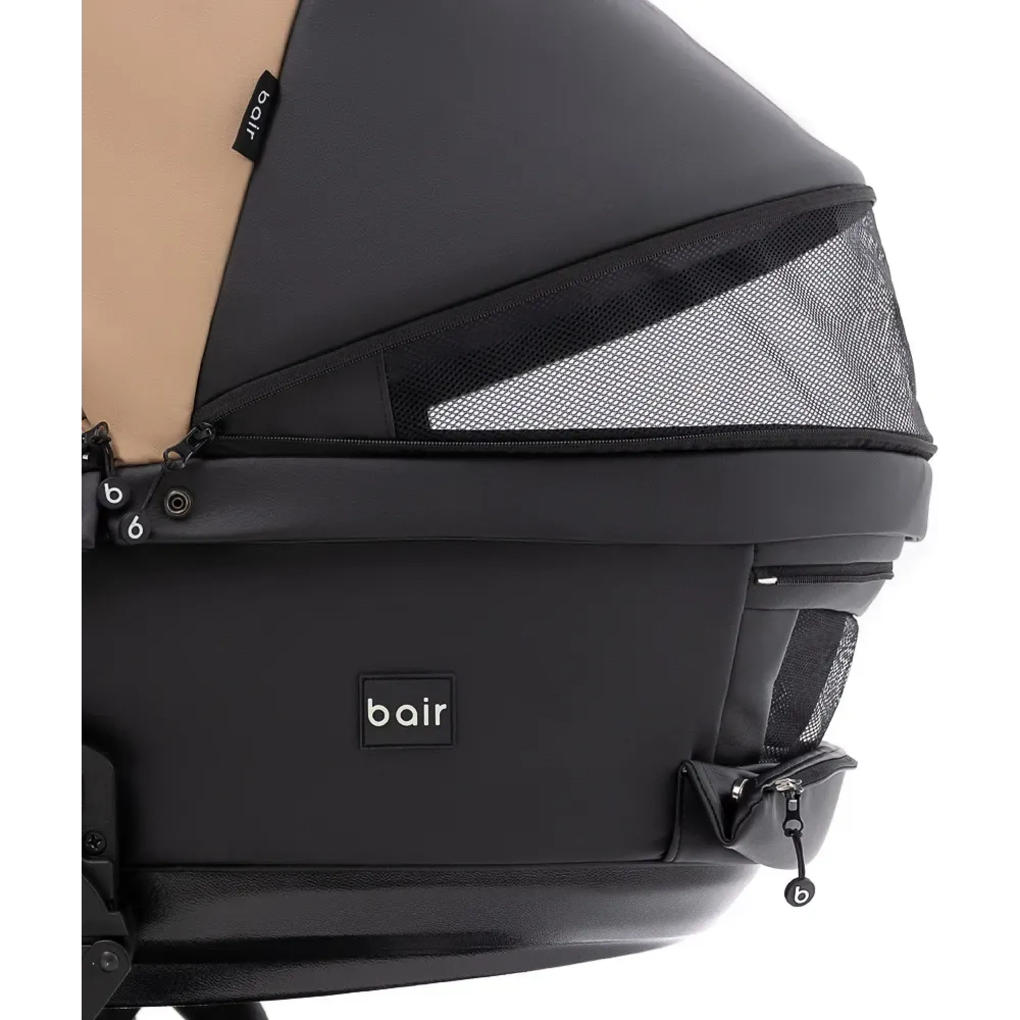 Коляска 2 в 1 Bair Kiwi Plus ECO BKP-18/15 капучино / чорний