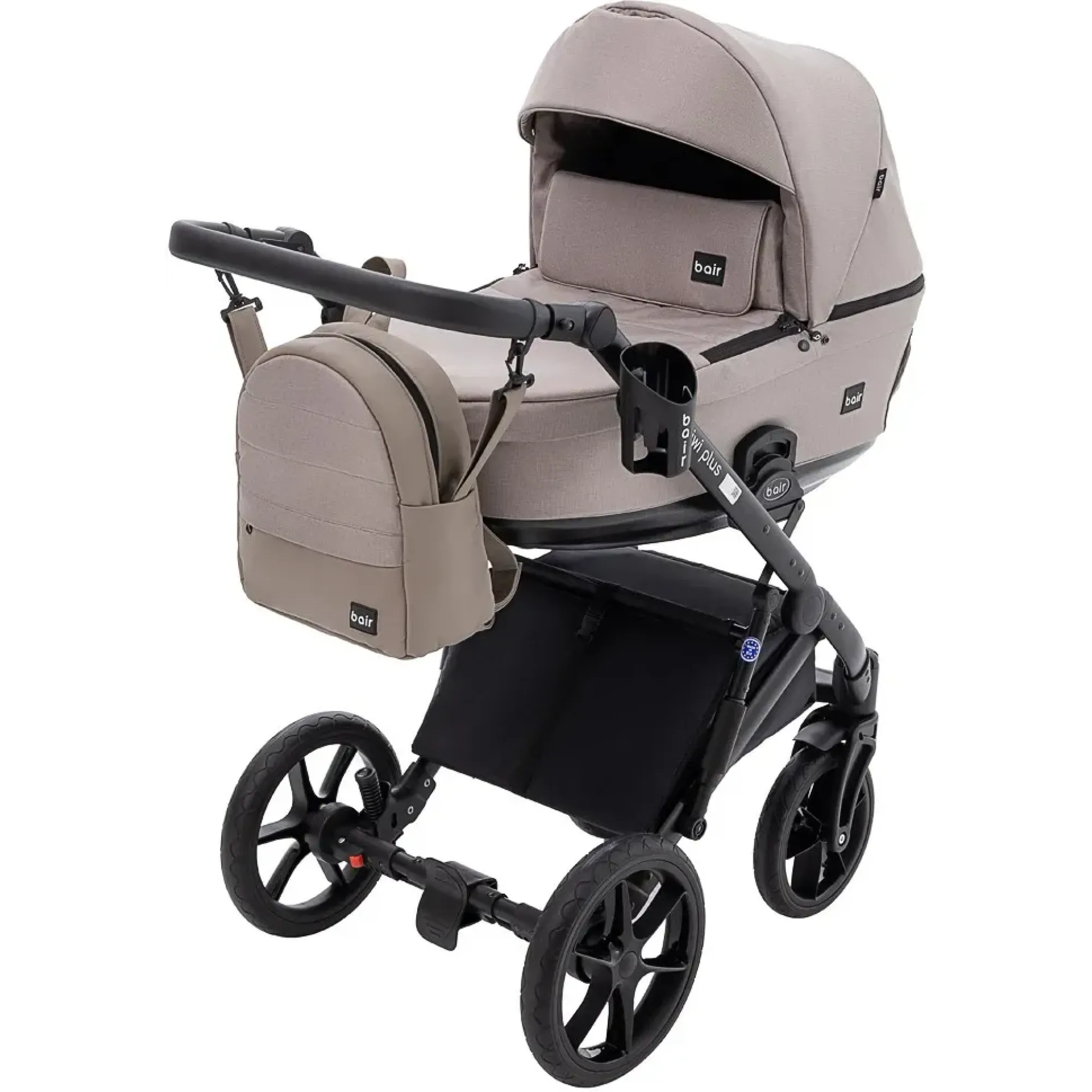 Коляска 2 в 1 Bair Kiwi Plus Soft BKP-455 капучино