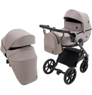 Коляска 2 в 1 Bair Kiwi Plus Soft BKP-455 капучино
