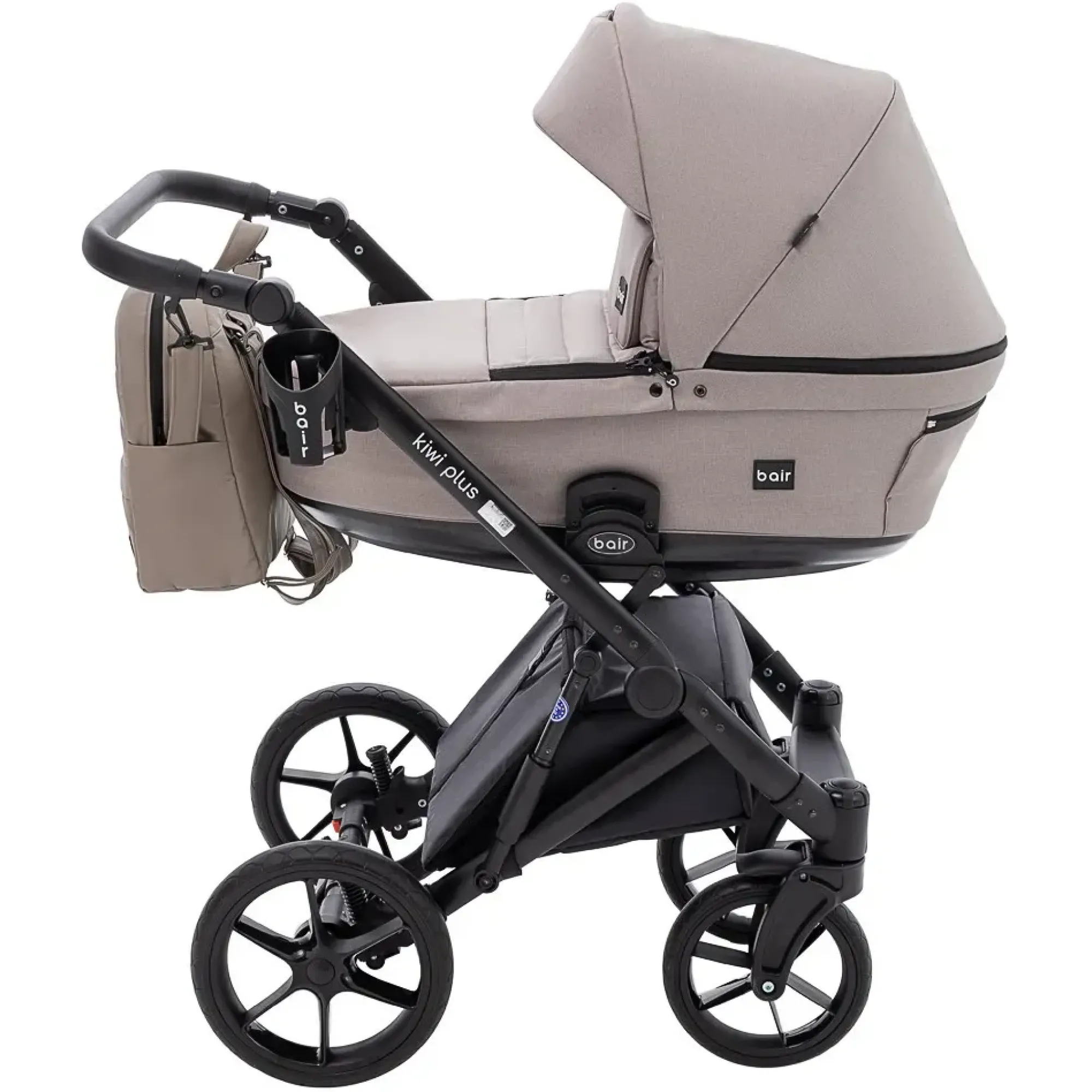 Коляска 2 в 1 Bair Kiwi Plus Soft BKP-455 капучино