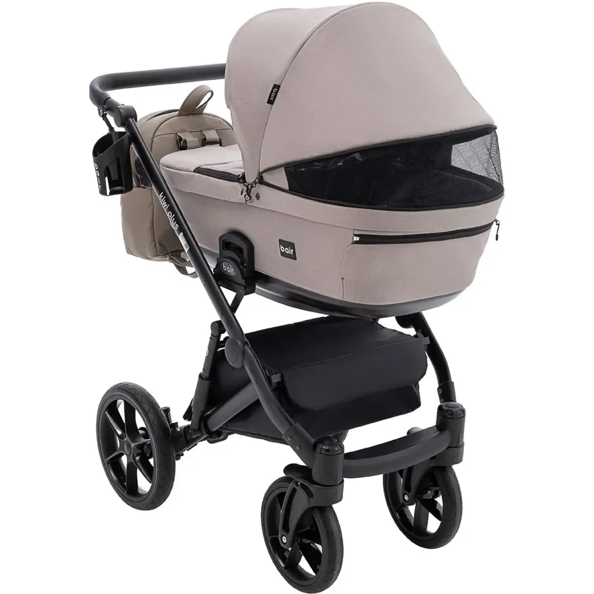 Коляска 2 в 1 Bair Kiwi Plus Soft BKP-455 капучино