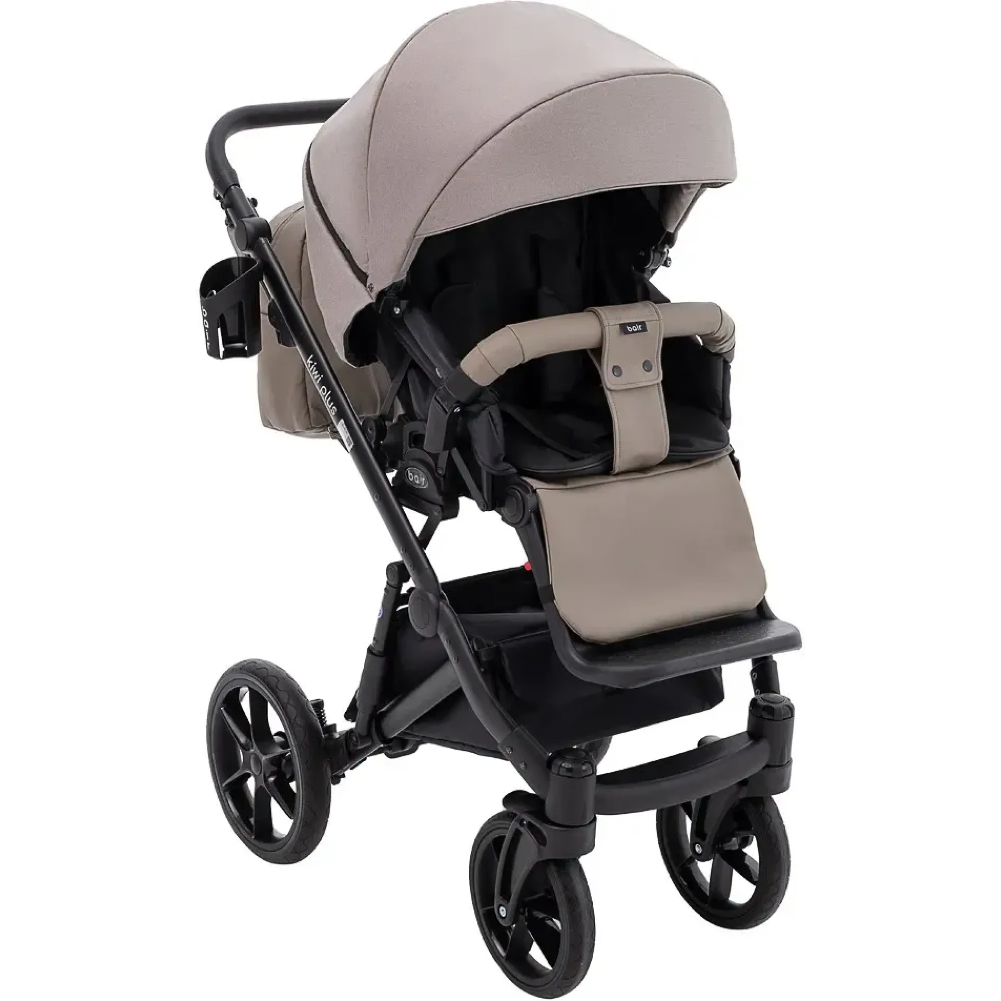 Коляска 2 в 1 Bair Kiwi Plus Soft BKP-455 капучино