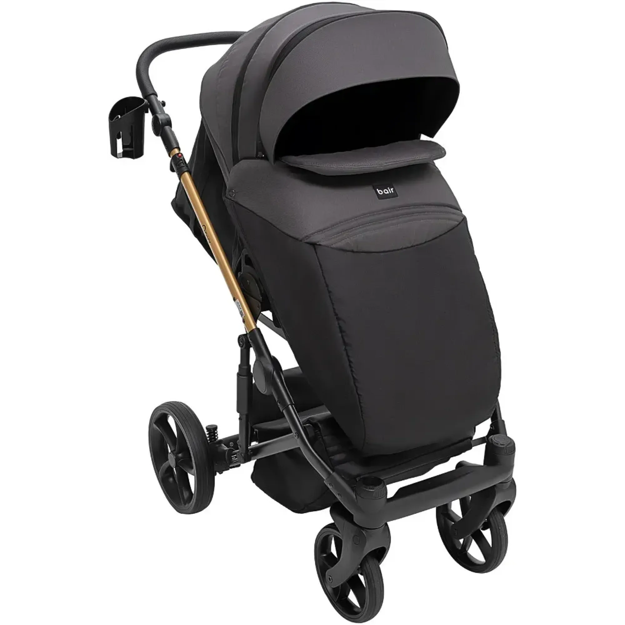 Коляска 2 в 1 Bair Onyx Soft OS-747 чорний