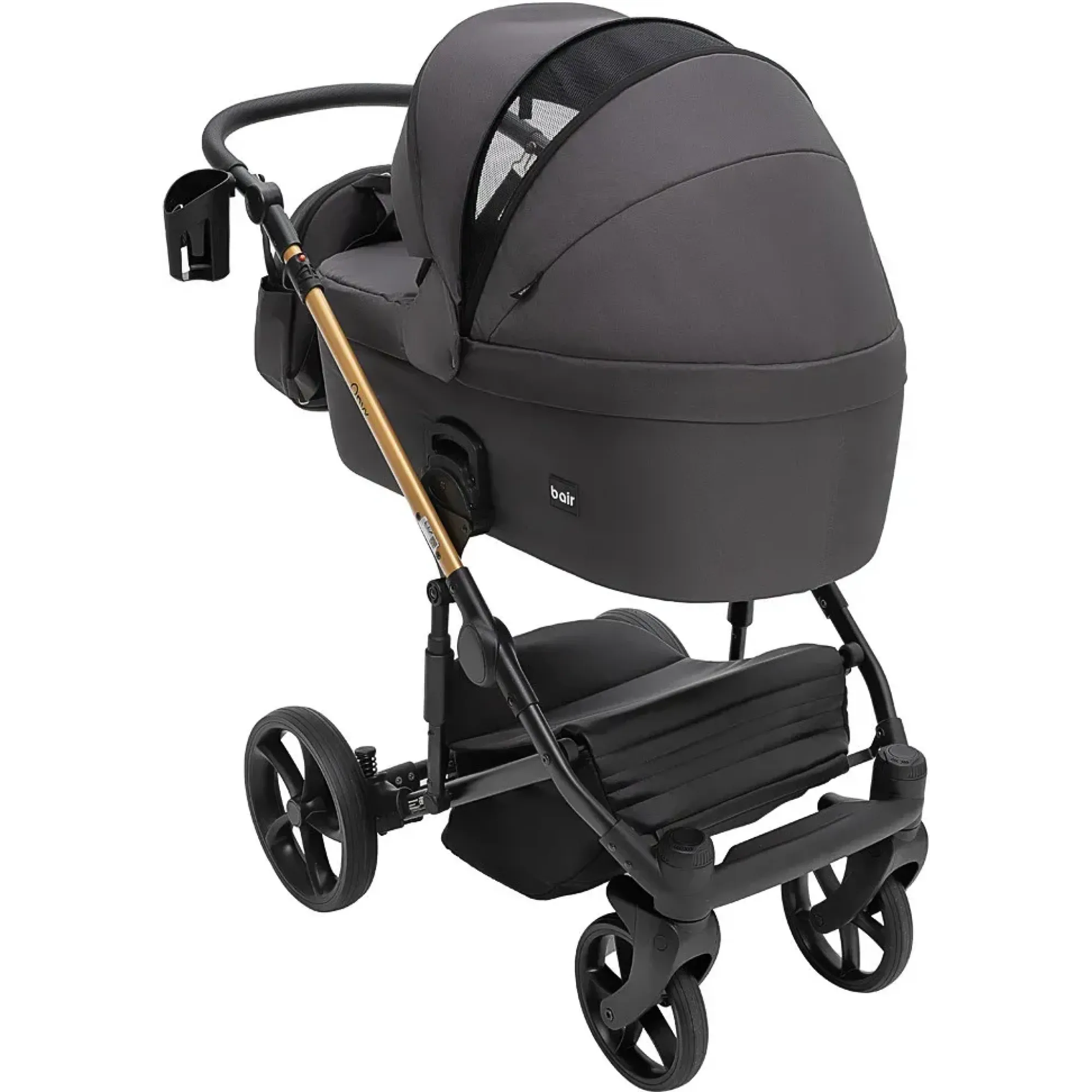 Коляска 2 в 1 Bair Onyx Soft OS-747 чорний