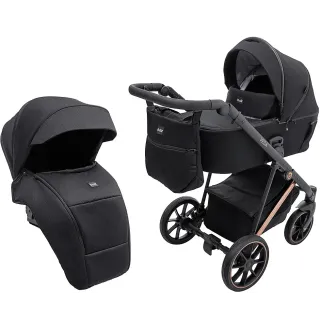Коляска 2 в 1 Bair Vega Soft VSM-05 black magma чорний