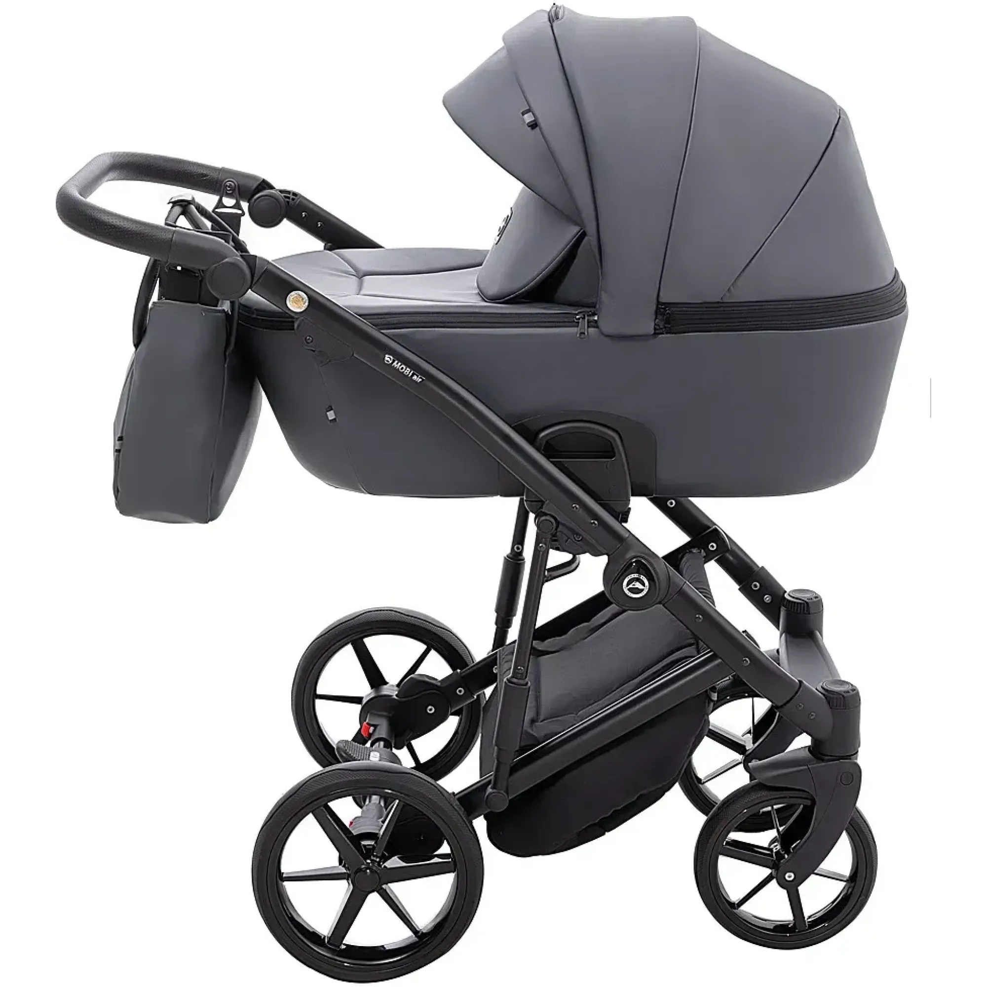 Коляска 2 в 1 Adamex Mobi Air Thermo New ECO SA-5 графіт