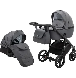 Коляска 2 в 1 Adamex Nola PS-58 графіт