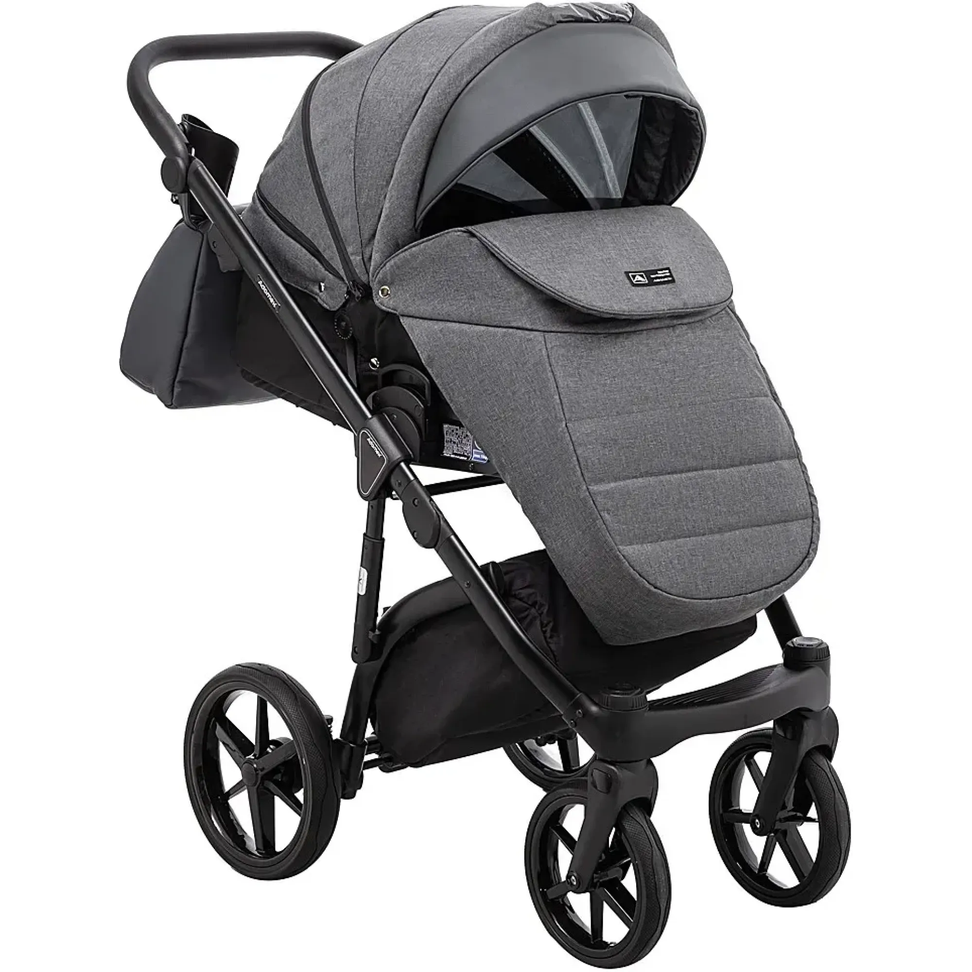 Коляска 2 в 1 Adamex Nola PS-58 графіт