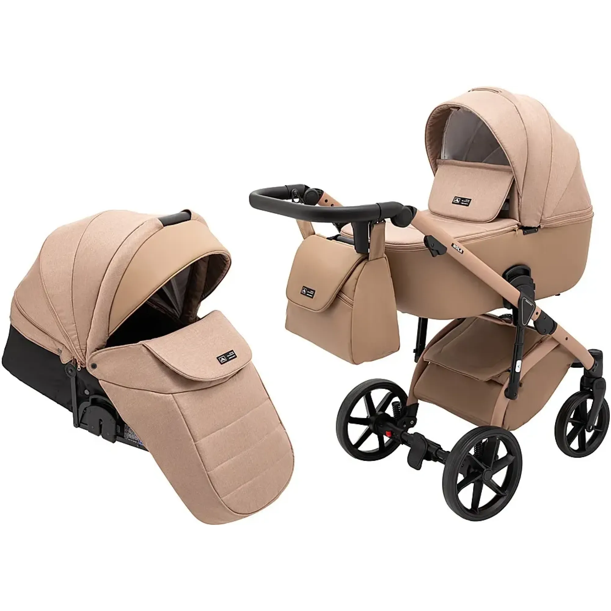 Коляска 2 в 1 Adamex Nola Natura 5 camel
