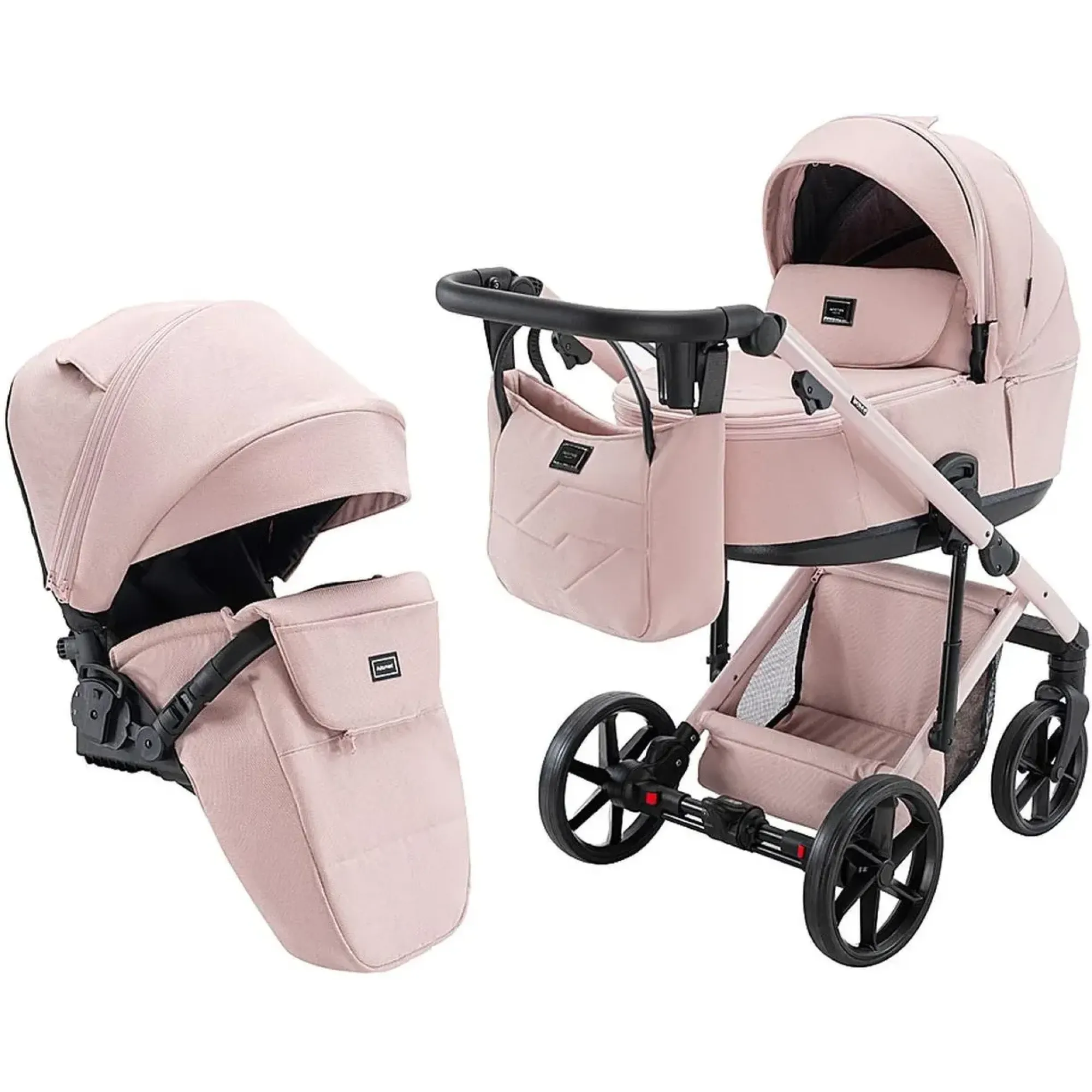Коляска 2 в 1 Adamex Dolce Natura 2 rose
