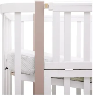 Ліжко Babyroom Місяць LU-3 маятник, шухляда білий / капучино