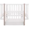 Ліжко Babyroom Місяць LU-3 маятник, шухляда білий / капучино