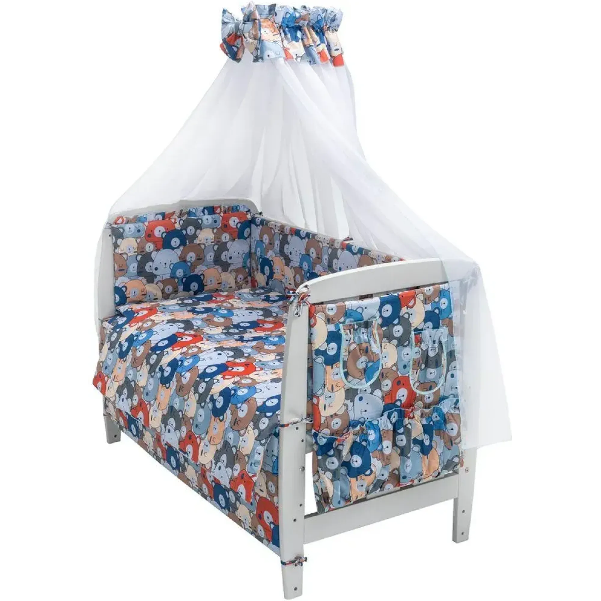 Дитяча постіль Babyroom Gold RG-08 різнокольорові ведмедики
