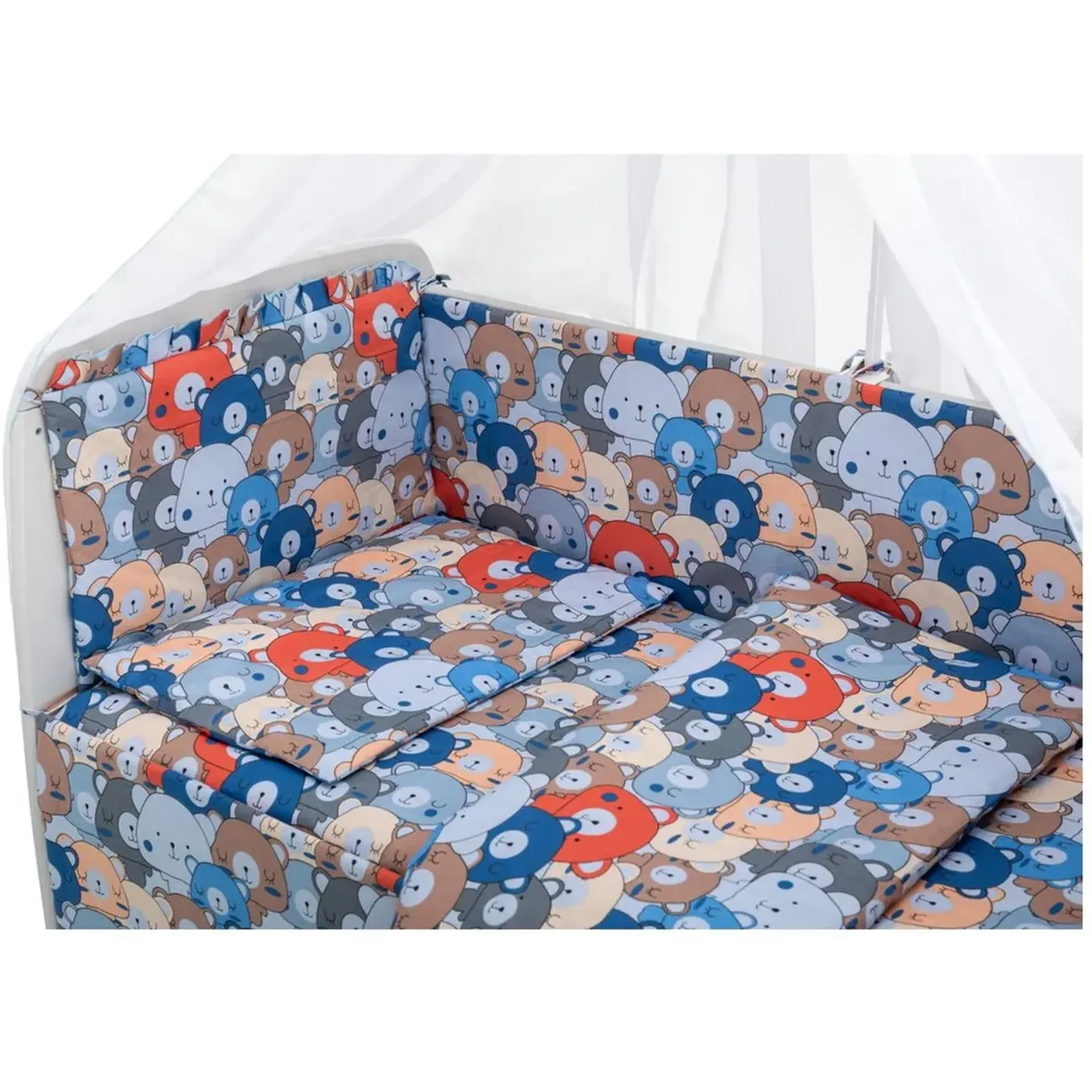 Дитяча постіль Babyroom Gold RG-08 різнокольорові ведмедики