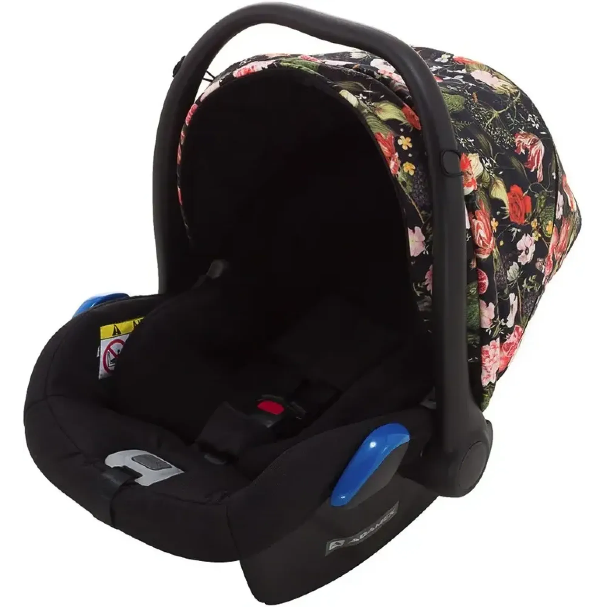 Автокрісло Adamex Kite Flowers FL1 Чорний (квіти)
