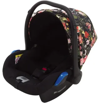 Автокрісло Adamex Kite Flowers FL1 Чорний (квіти)