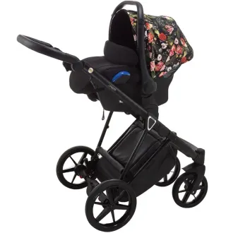Автокрісло Adamex Kite Flowers FL1 Чорний (квіти)