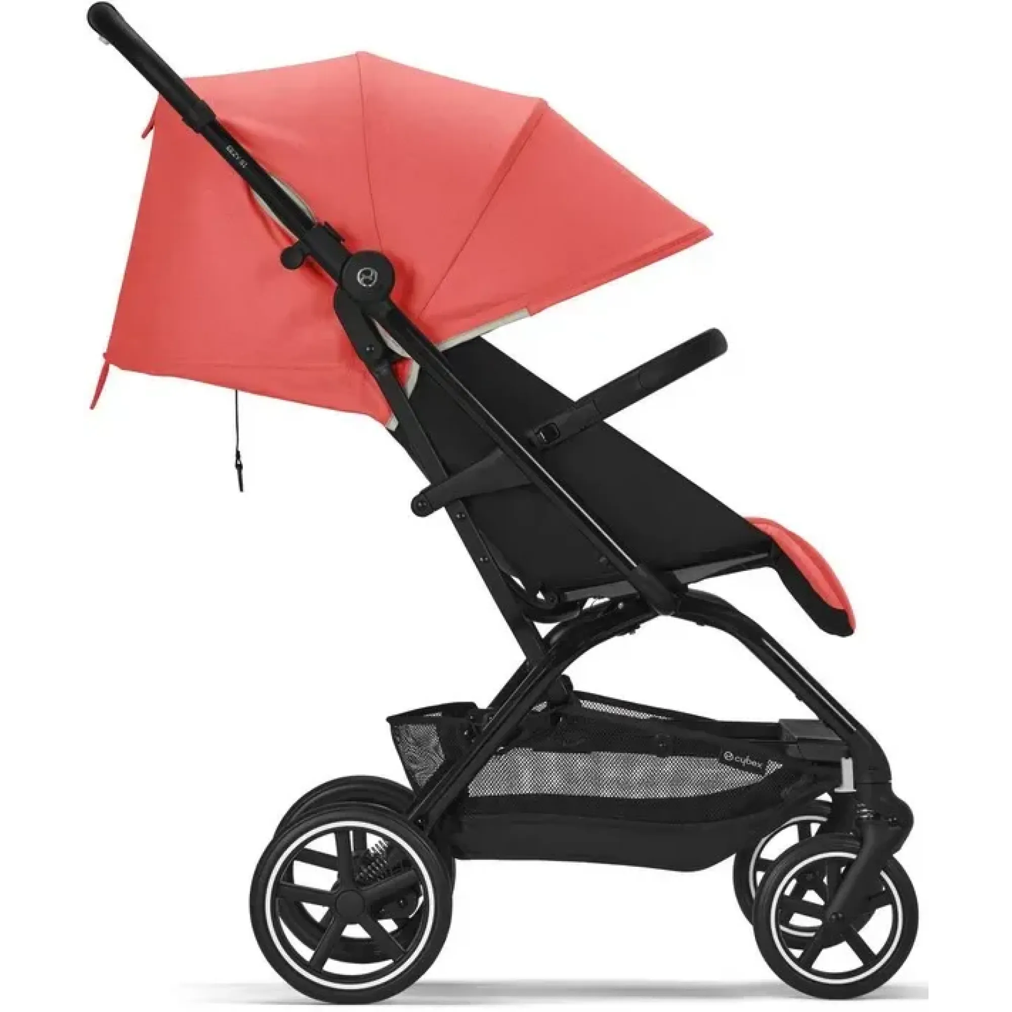Прогулянкова коляска Cybex Eezy S+2 Hibiscus Red (з бампером)