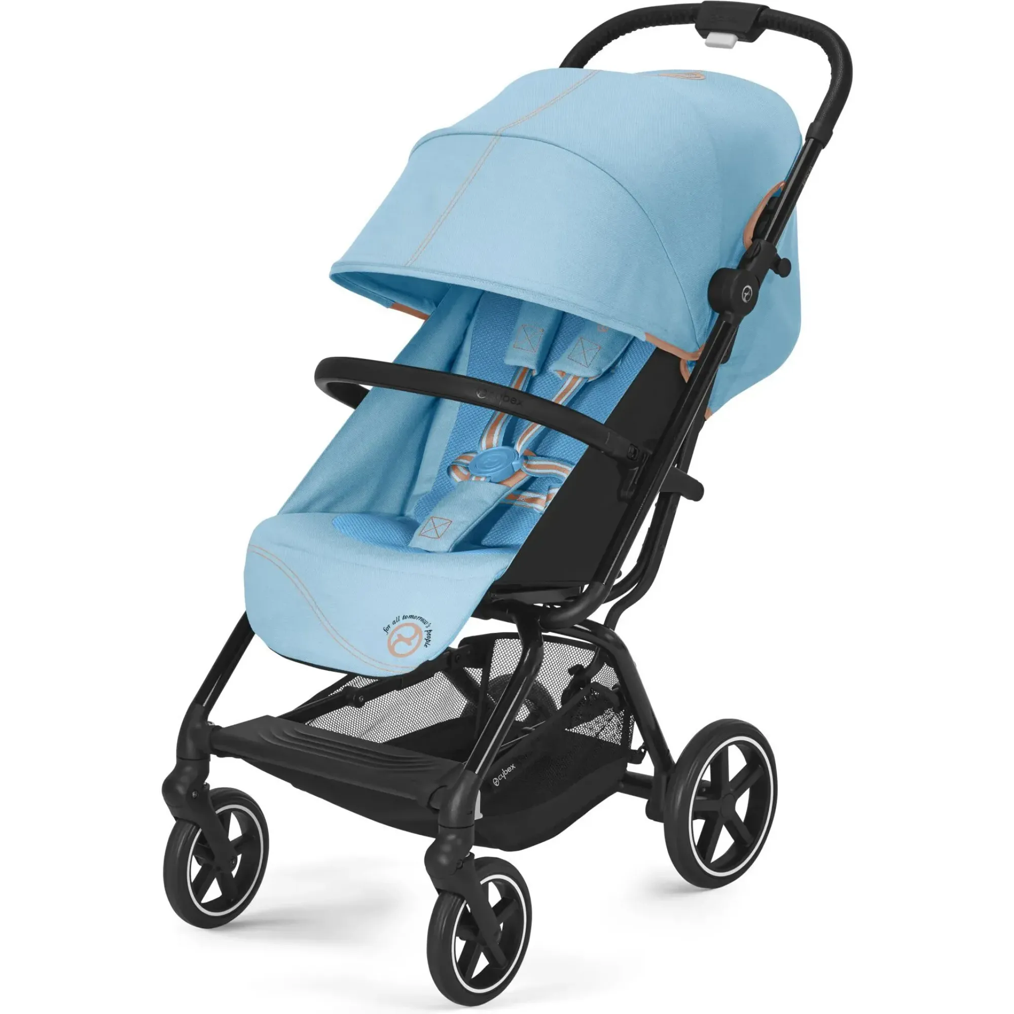 Прогулянкова коляска Cybex Eezy S+2 Beach Blue (з бампером)