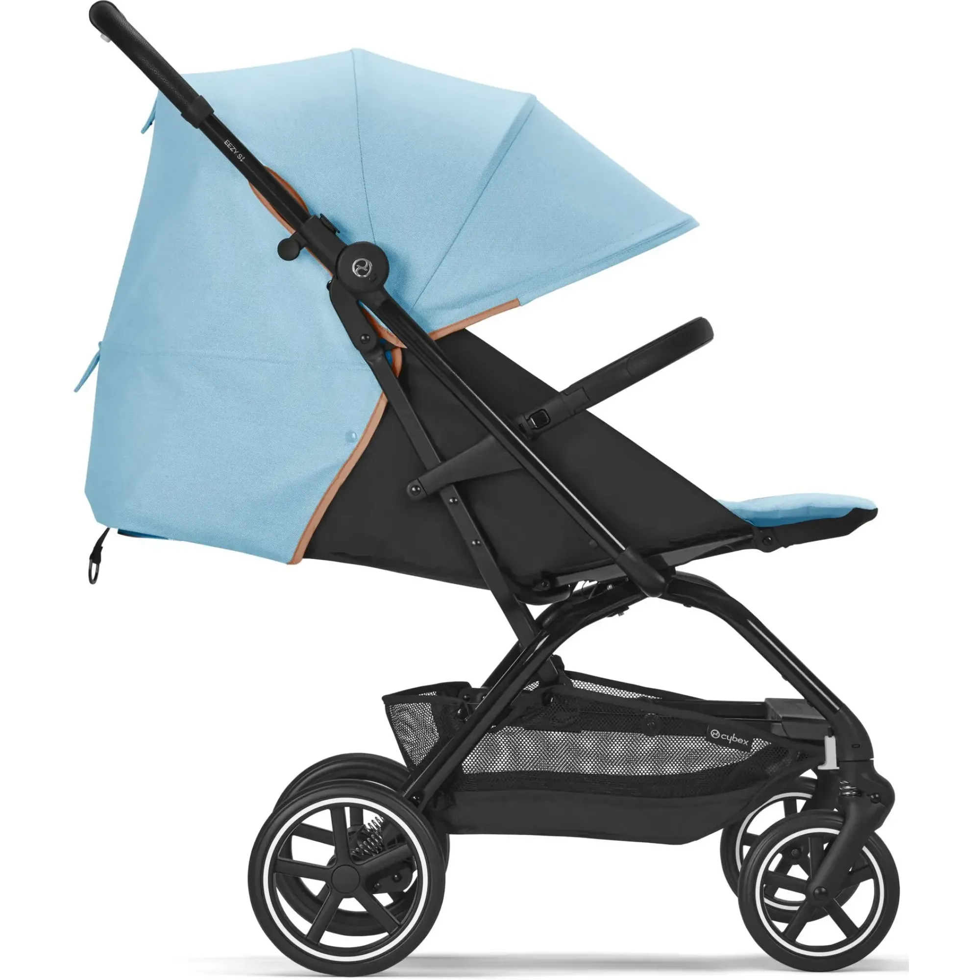 Прогулянкова коляска Cybex Eezy S+2 Beach Blue (з бампером)