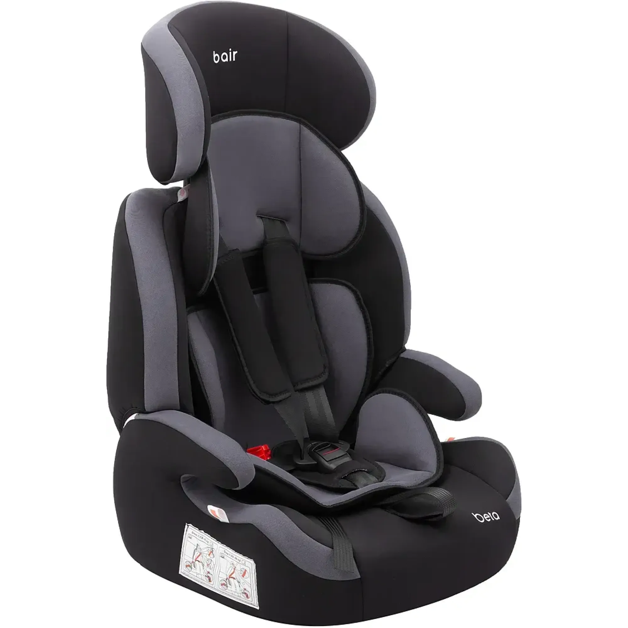 Автокресло Bair Beta DB2423 Черный / Серый