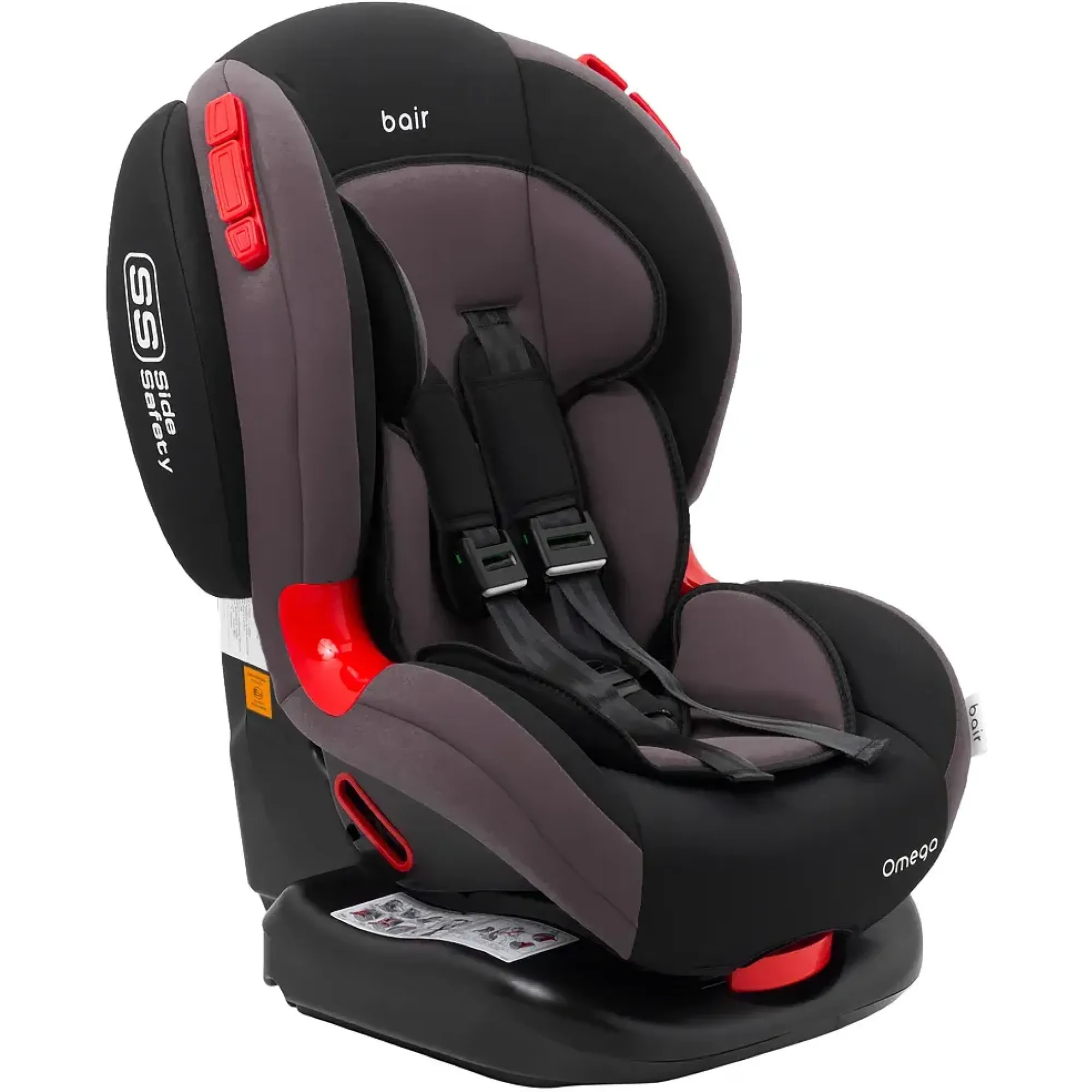 Автокресло Bair Omega DO2435 Черный / Серый смоки