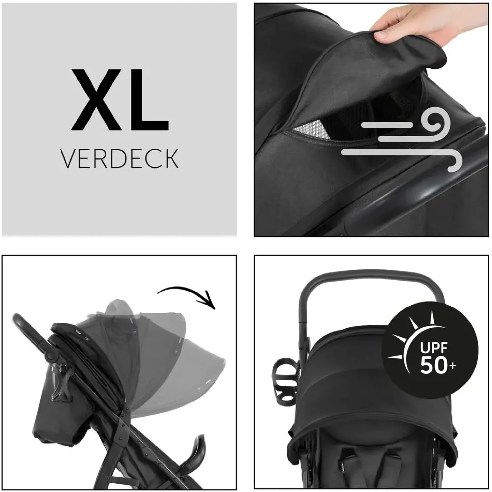 Коляска прогулянкова Hauck Rapid 4D Black