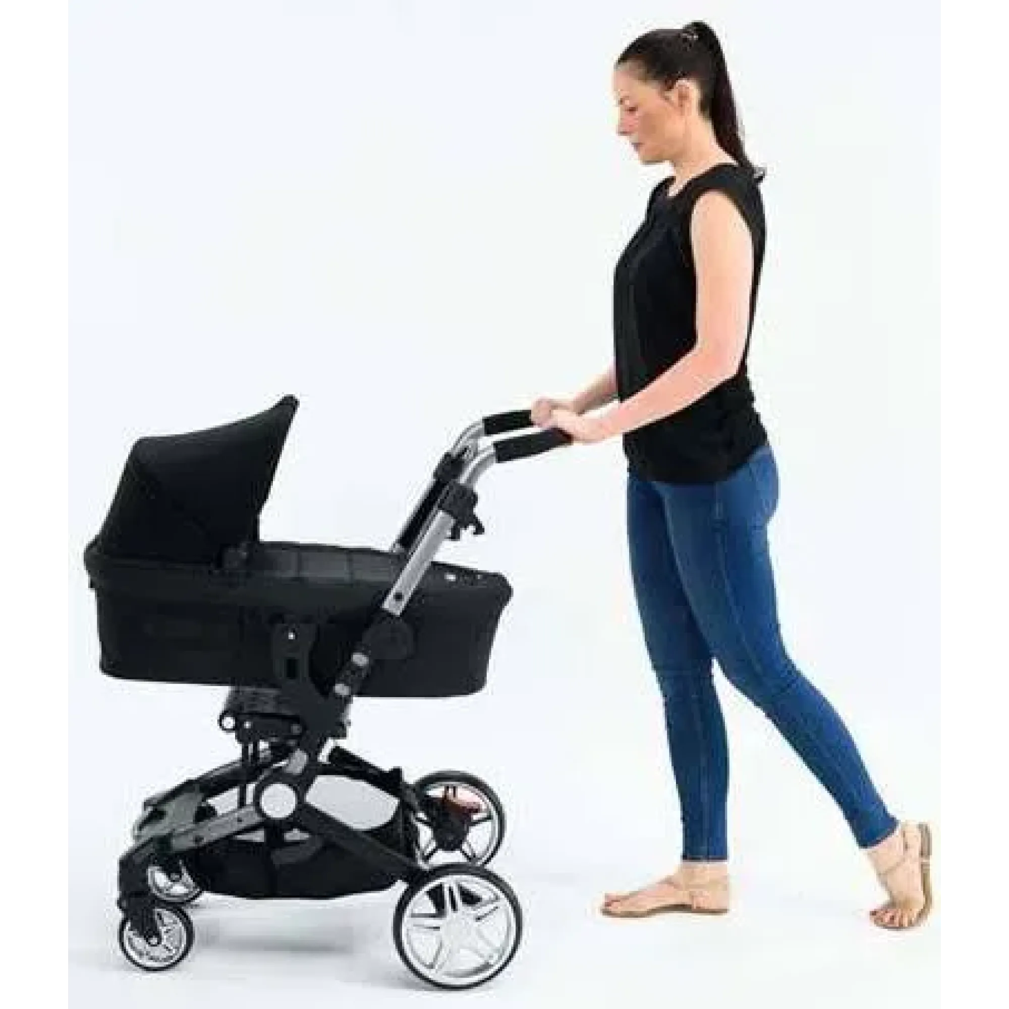 Люлька Larktale Coast Carrycot Folding with Adaptors Black