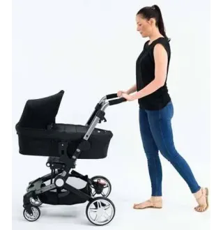 Люлька Larktale Coast Carrycot Folding with Adaptors Black