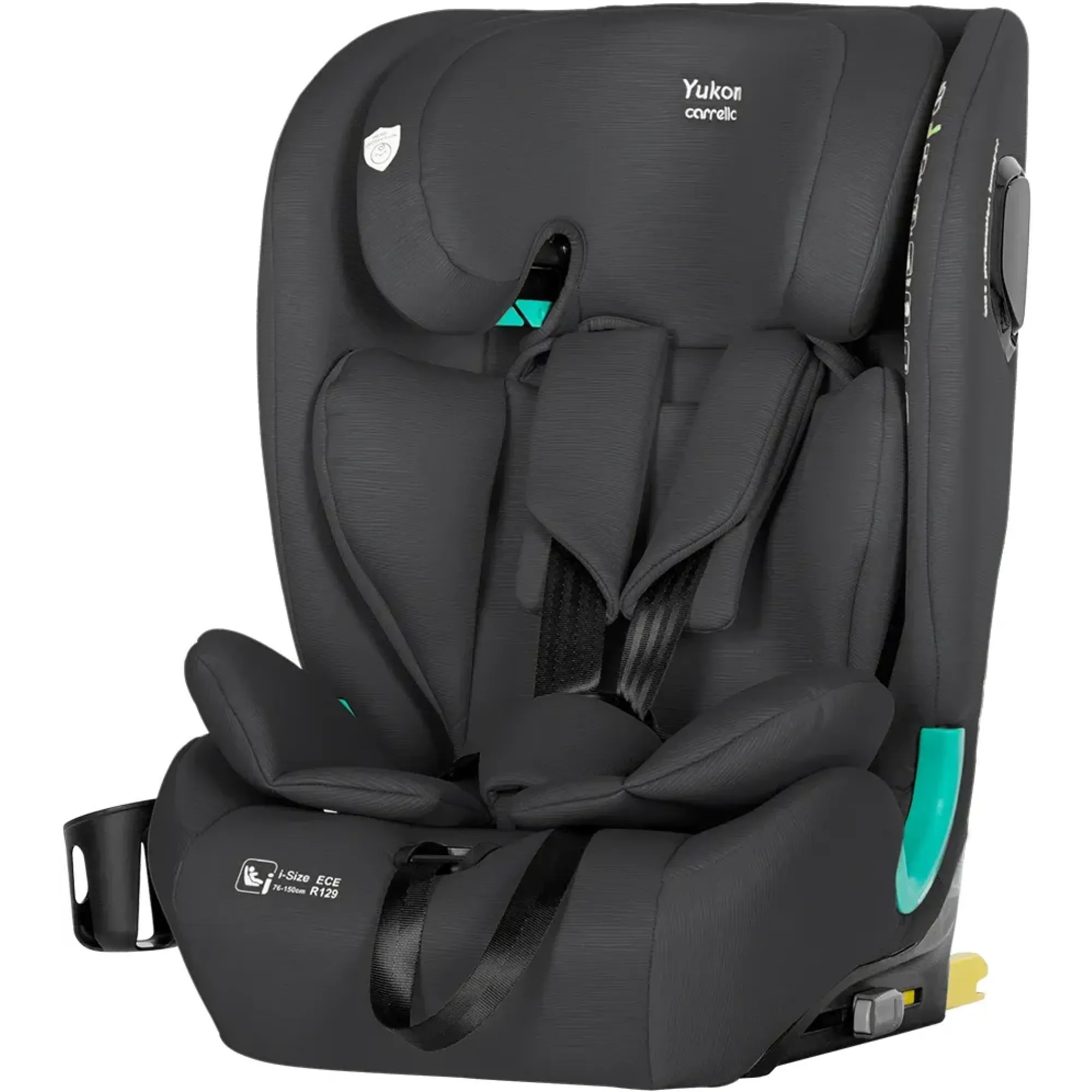 Автокрісло Carrello Yukon CRL-15808 Deepwater Grey i-Size 76-150см ISOFIX з нахилом+підсклянник