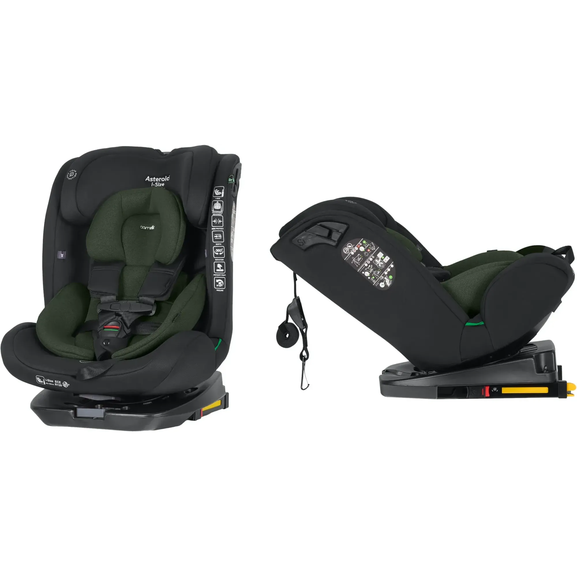 Автокрісло Carrello Asteroid i-Size CRL-17001 Hunter Green 40-150см ISOFIX