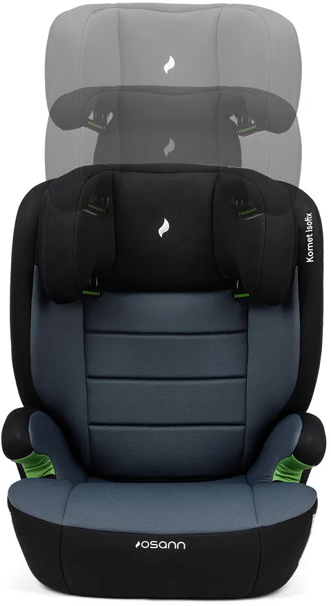 Регульований підголівник автокрісла Osann Komet Isofix Nero