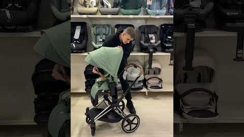 Коляска 2в1 Cybex Priam 4.0 Leaf Green на шасі Chrome Brown